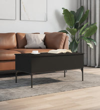 Couchtisch Schwarz 100x50x45 cm Holzwerkstoff und Metall