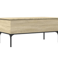 Couchtisch Sonoma-Eiche 100x50x45 cm Holzwerkstoff und Metall