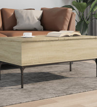 Couchtisch Sonoma-Eiche 100x50x45 cm Holzwerkstoff und Metall