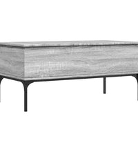 Couchtisch Grau Sonoma 100x50x45 cm Holzwerkstoff und Metall