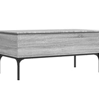 Couchtisch Grau Sonoma 100x50x45 cm Holzwerkstoff und Metall