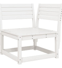 7-tlg. Garten-Lounge-Set Weiß Massivholz Kiefer