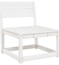 7-tlg. Garten-Lounge-Set Weiß Massivholz Kiefer