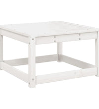 7-tlg. Garten-Lounge-Set Weiß Massivholz Kiefer