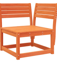 7-tlg. Garten-Lounge-Set Wachsbraun Massivholz Kiefer