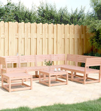 7-tlg. Garten-Lounge-Set Massivholz Douglasie