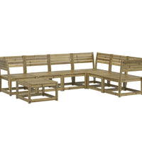 7-tlg. Garten-Lounge-Set Kiefernholz Imprägniert