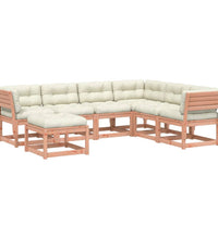 7-tlg. Garten-Lounge-Set mit Kissen Massivholz Douglasie