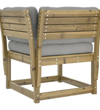 7-tlg. Garten-Lounge-Set mit Kissen Imprägniertes Kiefernholz