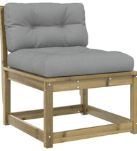 7-tlg. Garten-Lounge-Set mit Kissen Imprägniertes Kiefernholz