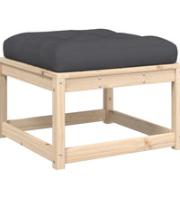 7-tlg. Garten-Lounge-Set mit Kissen Massivholz Kiefer