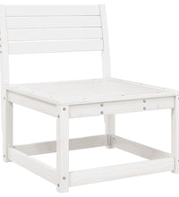 6-tlg. Garten-Sofagarnitur Weiß Massivholz Kiefer