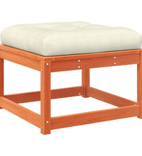 6-tlg. Garten-Sofagarnitur mit Kissen Wachsbraun Kiefernholz