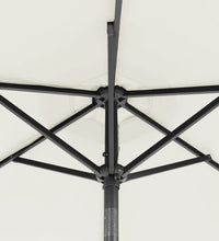 Sonnenschirm mit Stahlmast Weiß 225x225x212 cm