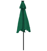 Sonnenschirm mit Stahlmast Grün 225x225x212 cm