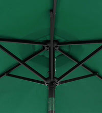 Sonnenschirm mit Stahlmast Grün 225x225x212 cm