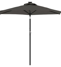 Sonnenschirm mit Stahlmast Anthrazit 225x225x212 cm