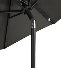 Sonnenschirm mit Stahlmast Anthrazit 225x225x212 cm