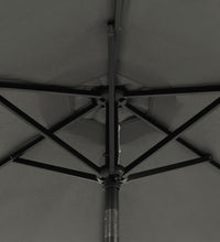 Sonnenschirm mit Stahlmast Anthrazit 225x225x212 cm