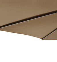 Sonnenschirm mit Stahlmast Taupe 225x225x212 cm