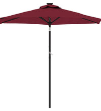 Sonnenschirm mit Stahlmast Weinrot 225x225x212 cm