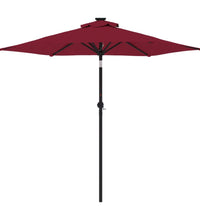 Sonnenschirm mit Stahlmast Weinrot 225x225x212 cm