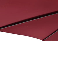 Sonnenschirm mit Stahlmast Weinrot 225x225x212 cm