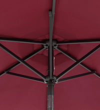 Sonnenschirm mit Stahlmast Weinrot 225x225x212 cm