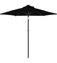 Sonnenschirm mit Stahlmast Schwarz 225x225x212 cm