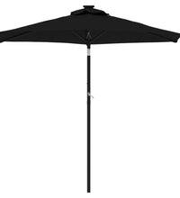 Sonnenschirm mit Stahlmast Schwarz 225x225x212 cm