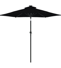 Sonnenschirm mit Stahlmast Schwarz 225x225x212 cm