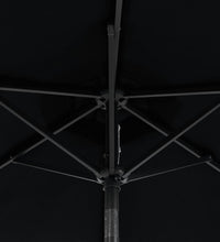 Sonnenschirm mit Stahlmast Schwarz 225x225x212 cm