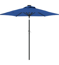 Sonnenschirm mit Stahlmast Azurblau 225x225x212 cm