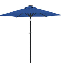 Sonnenschirm mit Stahlmast Azurblau 225x225x212 cm