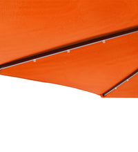 Sonnenschirm mit LED und Stahlmast Terracotta 225x225x212 cm