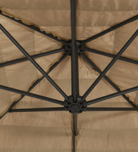 Sonnenschirm mit Stahlmast Braun 246x246x230 cm