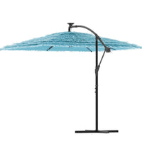 Sonnenschirm mit Stahlmast Blau 246x246x230 cm