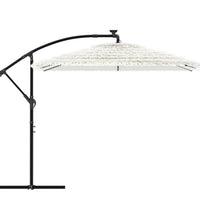 Sonnenschirm mit Stahlmast Weiß 246x246x230 cm