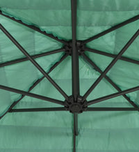Sonnenschirm mit Stahlmast Grün 269x269x235 cm