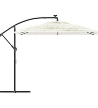 Sonnenschirm mit Stahlmast Weiß 269x269x235 cm