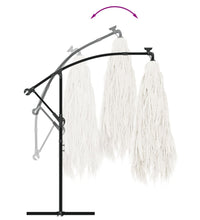 Sonnenschirm mit Stahlmast Weiß 269x269x235 cm