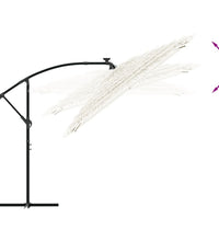 Sonnenschirm mit Stahlmast Weiß 269x269x235 cm