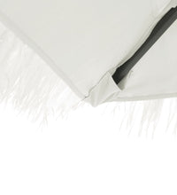 Sonnenschirm mit Stahlmast Weiß 269x269x235 cm