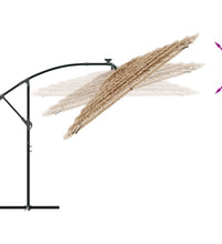 Sonnenschirm mit Stahlmast Braun 290x290x238 cm