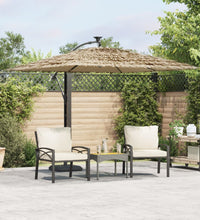 Sonnenschirm mit Stahlmast Braun 290x290x238 cm