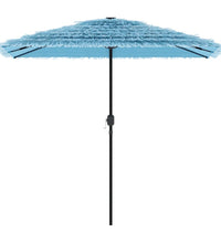 Sonnenschirm mit Stahlmast Blau 248x248x248 cm