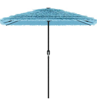 Sonnenschirm mit Stahlmast Blau 248x248x248 cm