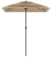 Sonnenschirm mit Stahlmast Braun 300x200x250 cm
