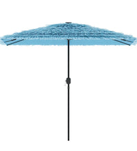 Sonnenschirm mit Stahlmast Blau 300x200x250 cm
