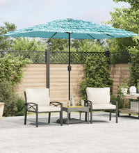 Sonnenschirm mit Stahlmast Blau 300x200x250 cm